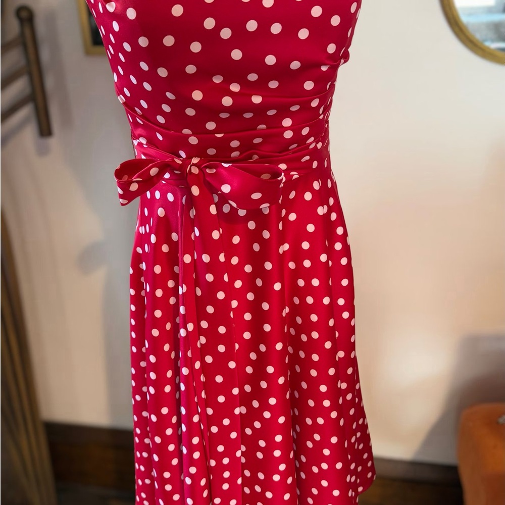 Fabulous Red Polka Dot Fit and Flare Dress! - Picture 5 of 16